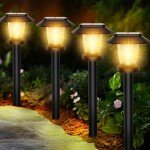 8-Pack Solar Pathway Lights for Outdoors