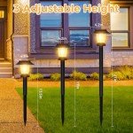 8-Pack Solar Pathway Lights for Outdoors