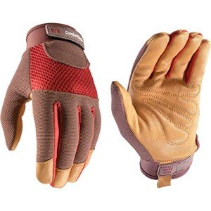 Wells Lamont Women's Leather Gardening Work Gloves