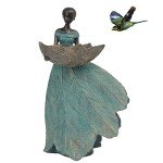 Fairy Garden Statue Bird Feeder - 12 Inch
