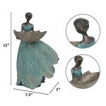 Fairy Garden Statue Bird Feeder - 12 Inch