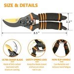Hewog 8.5" Premium SK5 Steel Pruning Shears