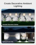 FALOVE Waterproof Solar Spot Lights for Garden