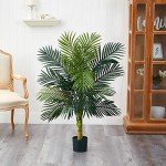 4ft. Golden Cane Palm Faux Tree