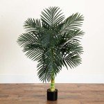 4ft. Golden Cane Palm Faux Tree