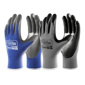 10 Pairs Heavy-Duty Nitrile Garden Work Gloves