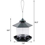 Hexagon Hanging Bird Feeder for Garden Decor