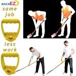 Ergonomic Yellow Rake and Shovel Handle Attachment