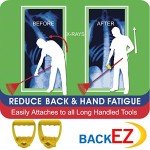 Ergonomic Yellow Rake and Shovel Handle Attachment