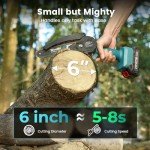 Seesii Mini Cordless Chainsaw for Wood Cutting
