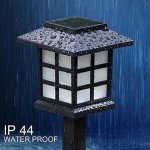 GIGALUMI 8-Pack Waterproof Solar Outdoor Lights