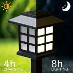 GIGALUMI 8-Pack Waterproof Solar Outdoor Lights