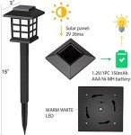 GIGALUMI 8-Pack Waterproof Solar Outdoor Lights