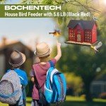 Hanging Metal Bird Feeder with Three Compartments