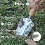 Stainless Steel Garden Tool Set with Wooden Handles