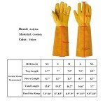 Durable Leather Gardening Gloves with Thorn Protection