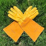 Durable Leather Gardening Gloves with Thorn Protection