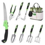 10-Piece Heavy Duty Garden Tool Set with Tote