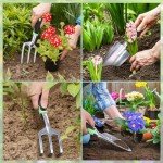 10-Piece Heavy Duty Garden Tool Set with Tote