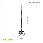 Extendable Fiskars Garden Tiller and Cultivator Tool