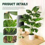 28" Artificial Monstera Plant for Indoor & Outdoor Decor