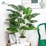 28" Artificial Monstera Plant for Indoor & Outdoor Decor