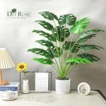 28" Artificial Monstera Plant for Indoor & Outdoor Decor