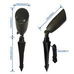 Solid Brass Low Voltage Landscape Spotlights (4 Pack)