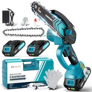 Portable Mini Chainsaw Set with 2 Batteries