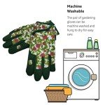 Vegan Garden Gloves for Women - Medium Green