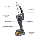 O-CONN 6" Cordless Mini Chainsaw with Batteries