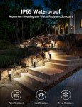 12-Pack LED Pathway Lights for Gardens
