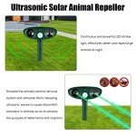 Ultrasonic Solar Animal Repeller, 2 Pack