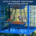 Squirrel-Proof Metal Bird Feeder for Bluebirds