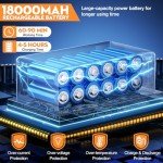 Portable Cordless Pressure Washer with 6-in-1 Nozzle