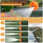 Portable Cordless Pressure Washer with 6-in-1 Nozzle