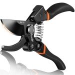 Professional Bypass Pruning Shears with Ergonomic Handle