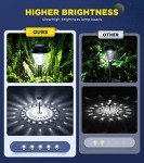 10 Pack Ultra Bright Solar Garden Path Lights