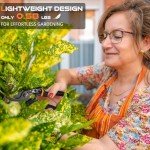 Professional Bypass Pruning Shears with Ergonomic Handle