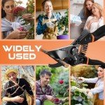 Professional Bypass Pruning Shears with Ergonomic Handle