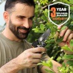 Professional Bypass Pruning Shears with Ergonomic Handle