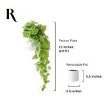 32" Lifelike Fake Pothos Ivy Plant - Light Green
