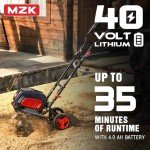 MZK 40V Cordless 12-Inch Garden Tiller