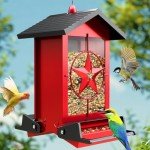 Squirrel-Proof Metal Bird Feeder for Outdoors