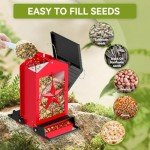 Squirrel-Proof Metal Bird Feeder for Outdoors