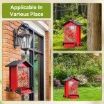 Squirrel-Proof Metal Bird Feeder for Outdoors