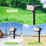 6-Pack Solar Spot Lights for Garden and Pathways