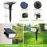 6-Pack Solar Spot Lights for Garden and Pathways