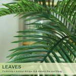 5FT Golden Cane Palm Tree with White Planter