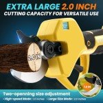 Cordless Electric Pruning Shears with Dual Batteries